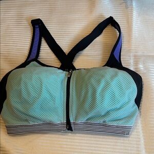 Victoria's Secret Black and Blue Sports Bra